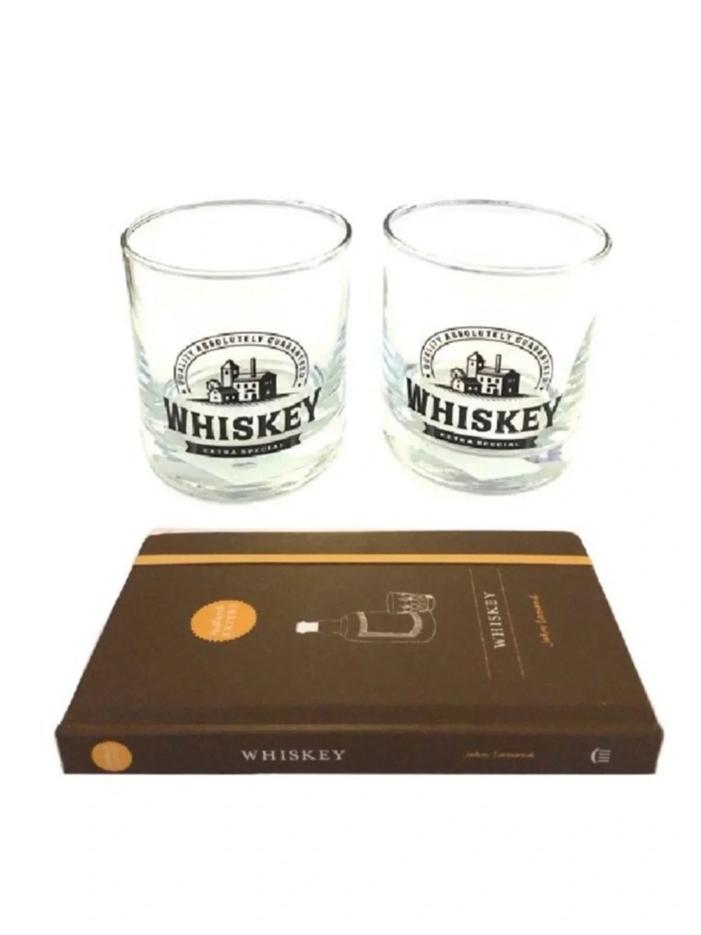 🆕 Two Whiskey Glasses & Master of Malt Guide SET